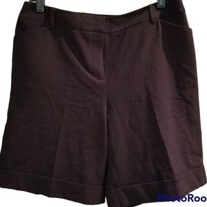Chico's Black Cuffed Shorts - Size 8